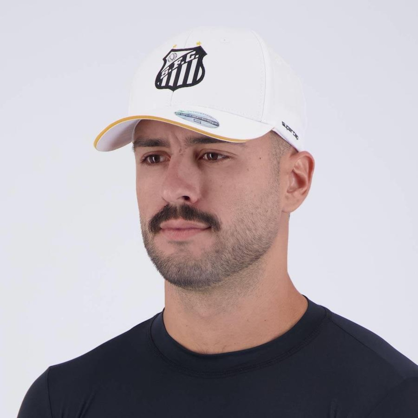 Boné Aba Curva do Santos Supercap 6 Gomos - Snapback - Adulto - Foto 5