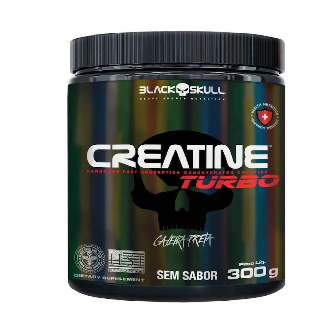 Kit 2x Creatina Turbo 300g Black Skull - Foto 3