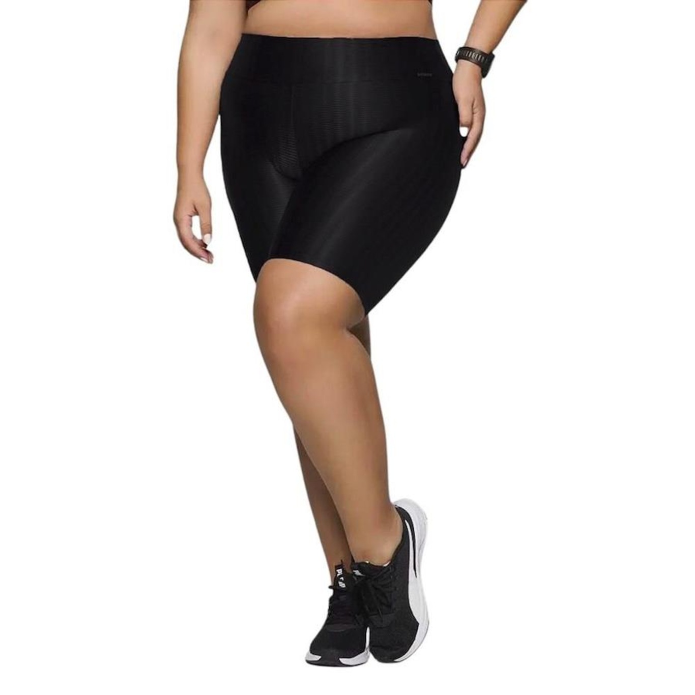 Conjunto Selene: Top Fitness + Bermuda 3D Plus Size - Feminino - Foto 3