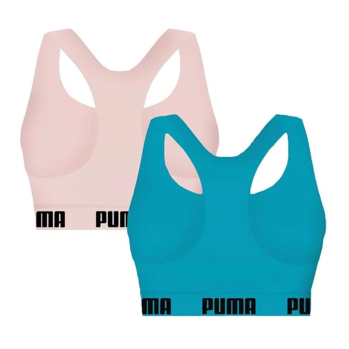 Kit Top Fitness Puma Nadador sem Costura - 2 Unidades - Feminino - Foto 2