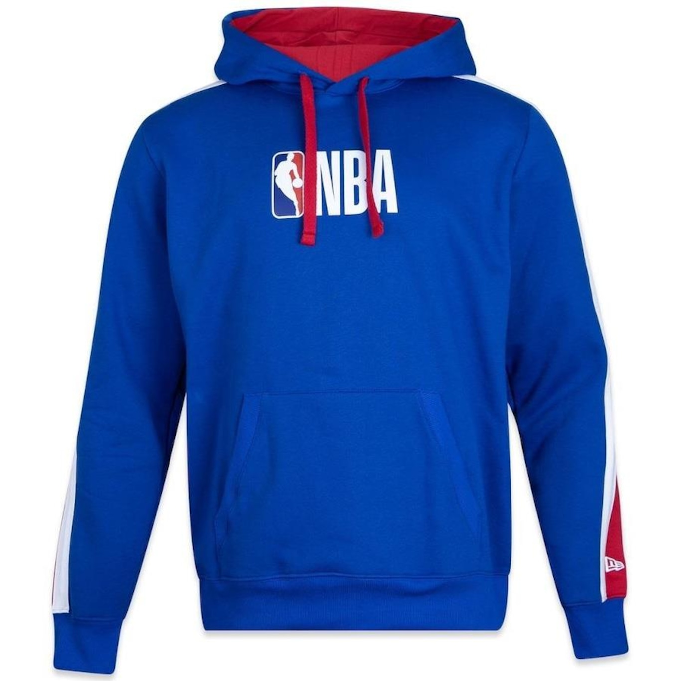 Blusão de Moletom com Capuz New Era Fechado Nba Core - Masculino - Foto 1