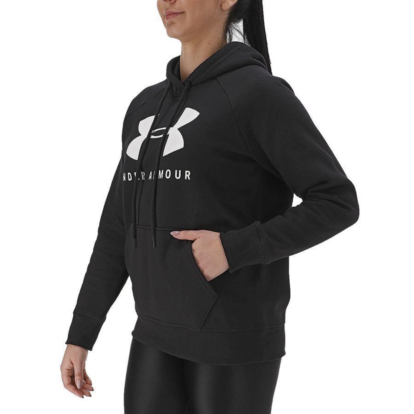 Blusão de Moletom de Treino Under Armour Rival Fleece Hoodie - Feminino - Foto 2