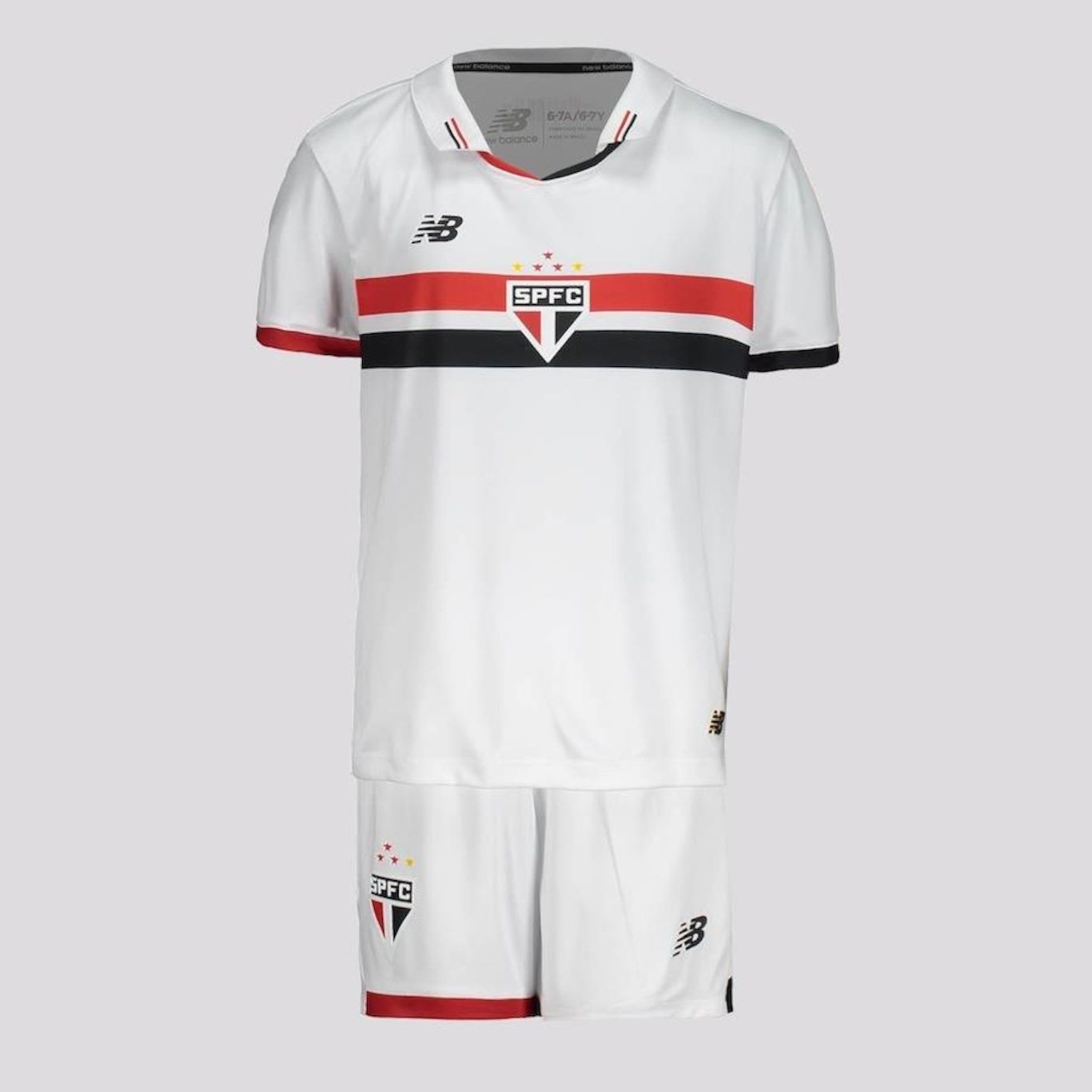 Kit New Balance do São Paulo I 2024 - Infantil - Foto 1