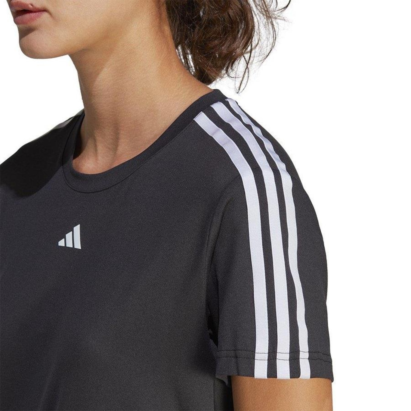 Camiseta adidas Train Essentials 3S - Feminina - Foto 3