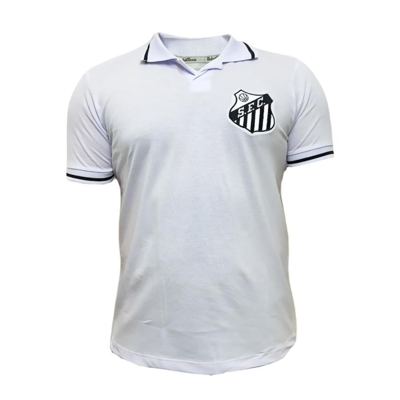 Camisa Polo do Santos F.C RetrôMania - Masculina - Foto 1