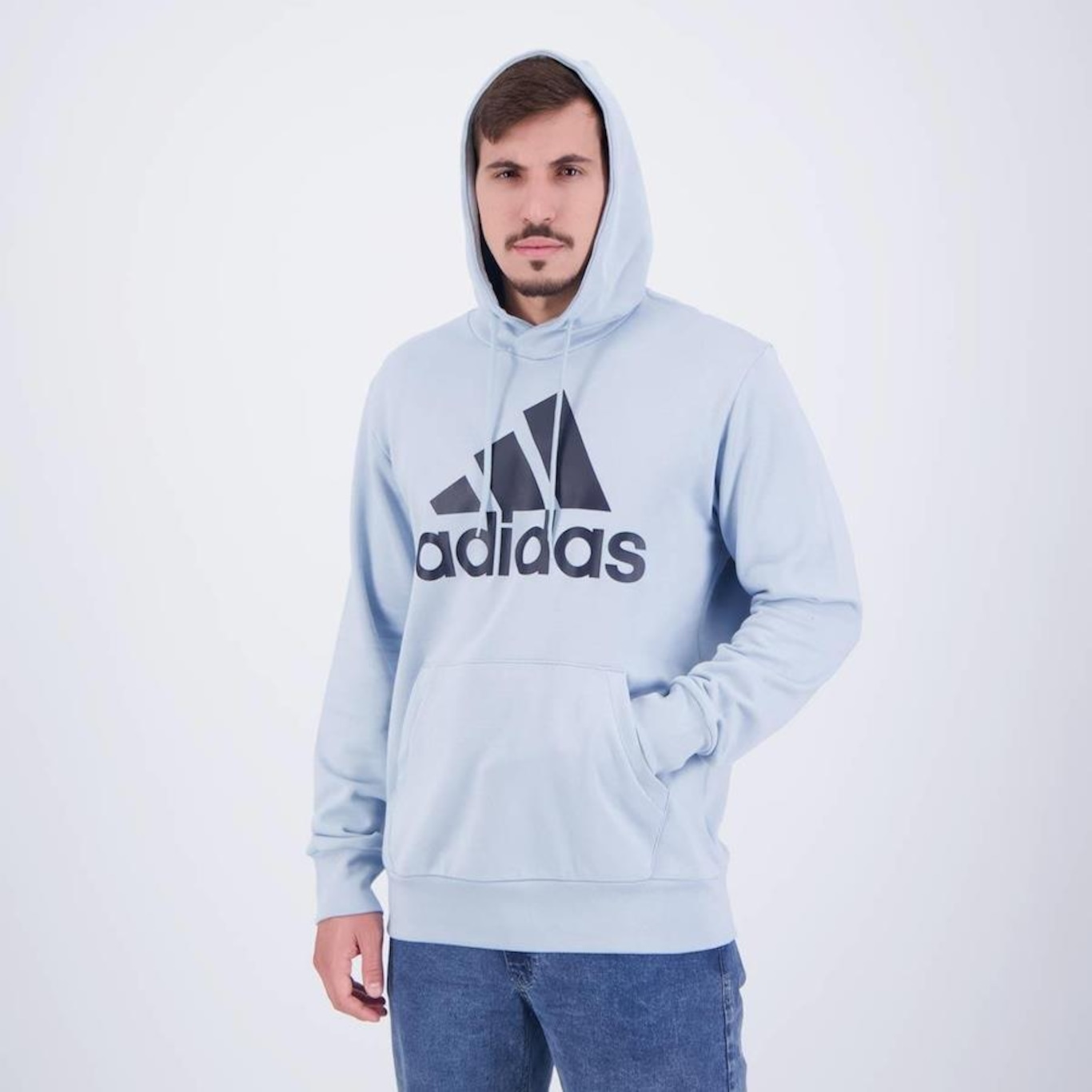 Blusão de Moletom adidas Big Logo - Masculino - Foto 3