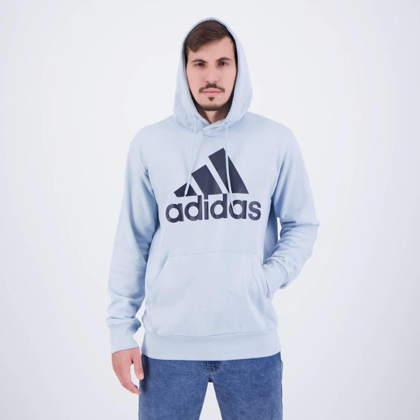 Blusão de Moletom adidas Big Logo - Masculino - Foto 4