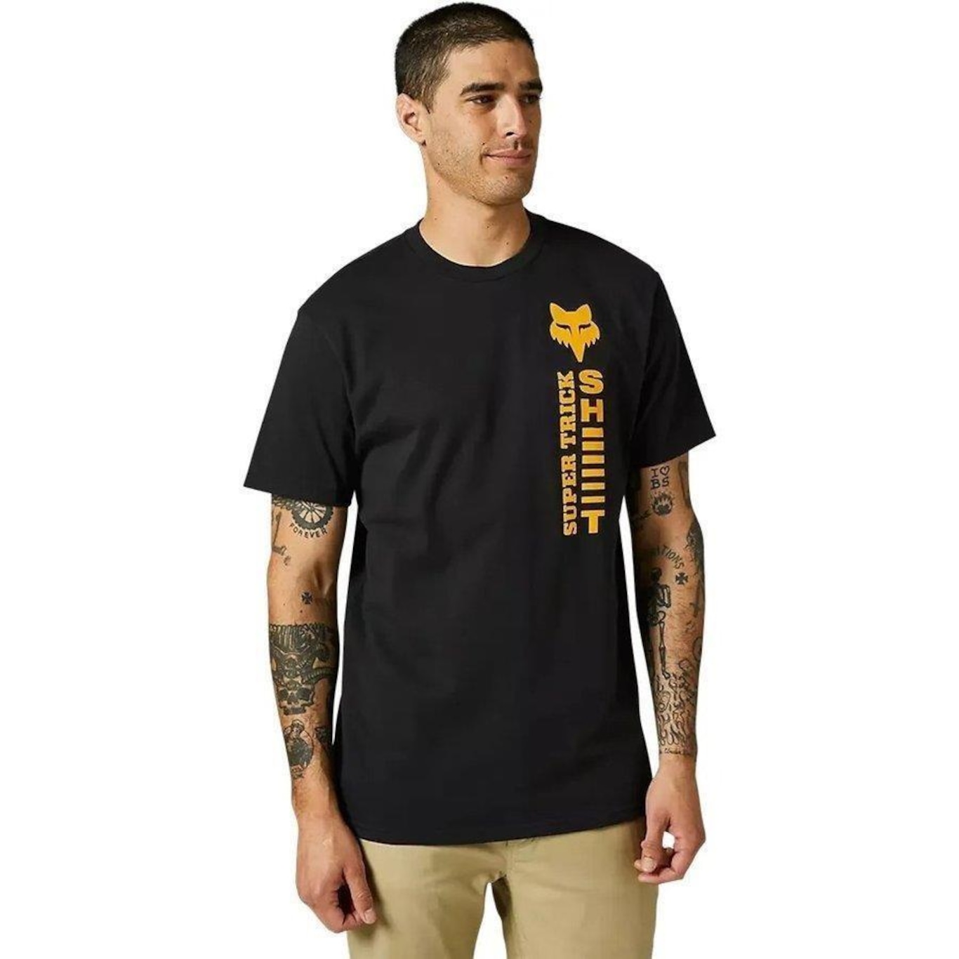 Camiseta Fox Super Trick Ss Premium - Masculina - Foto 1