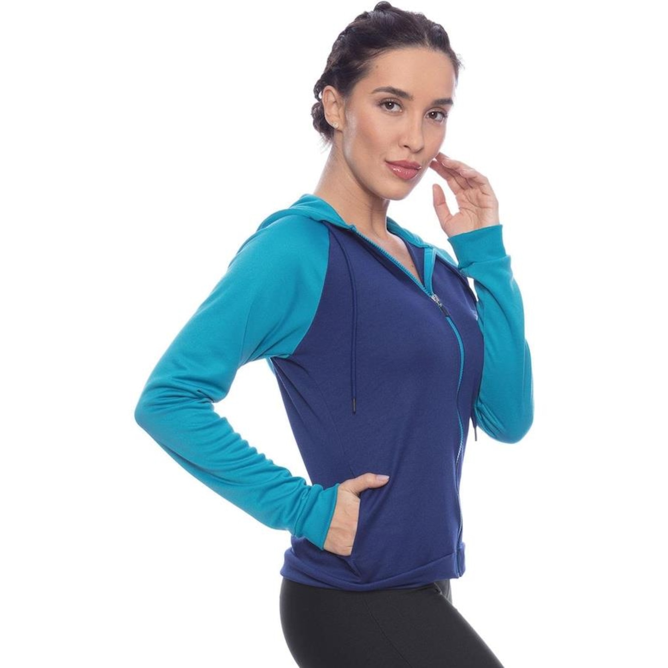 Jaqueta com Capuz Speedo Raglan Energy - Feminina - Foto 1