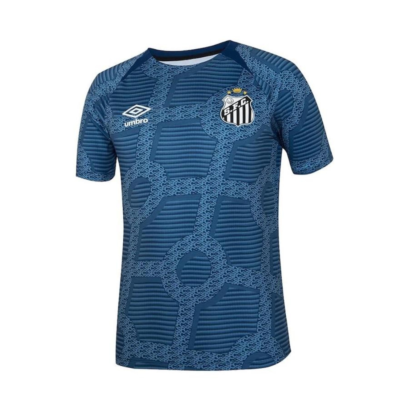 Camisa do Santos Aquecimento 2024 Umbro - Masculina - Foto 2