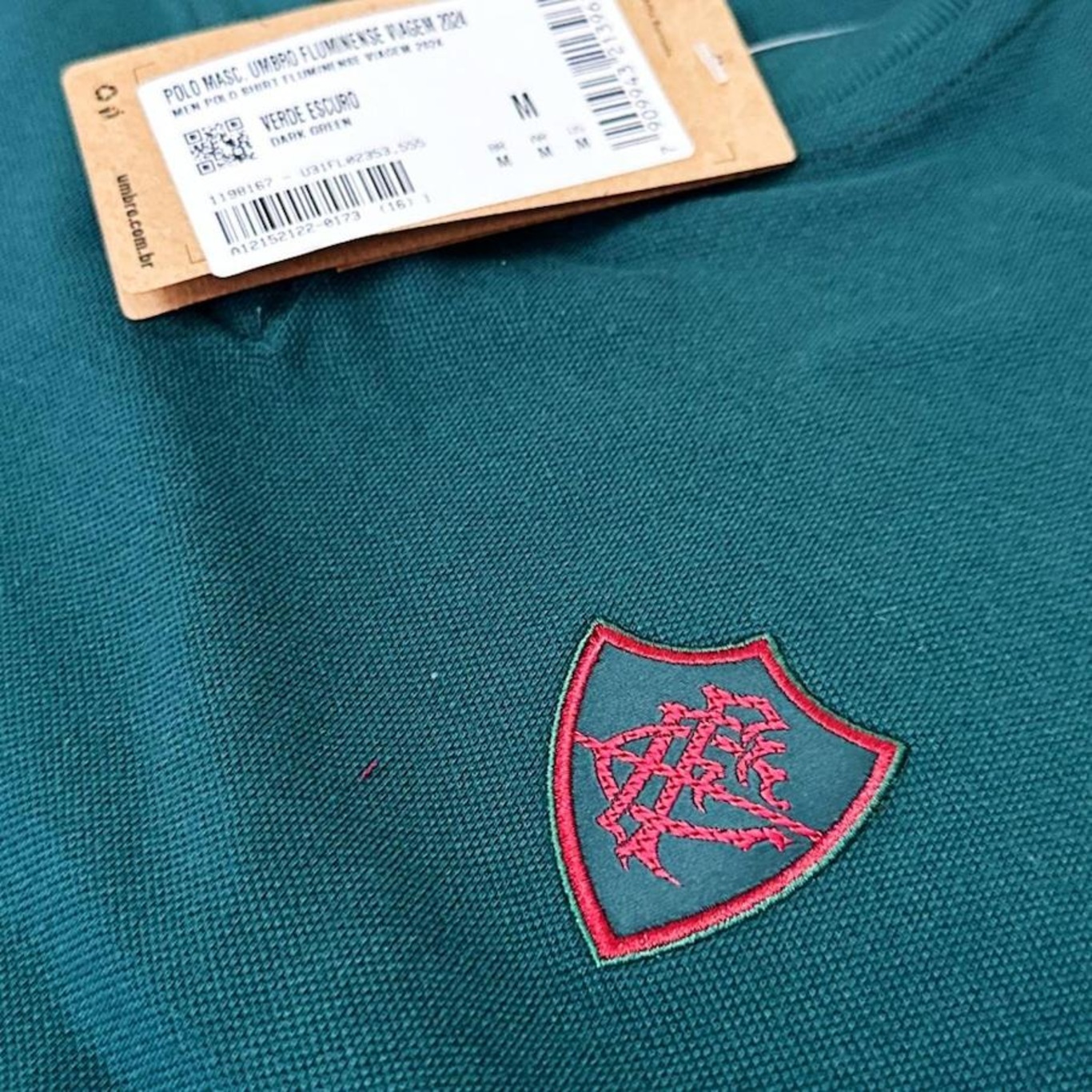 Camisa Polo do Fluminense Viagem 2024 Umbro - Masculina - Foto 4