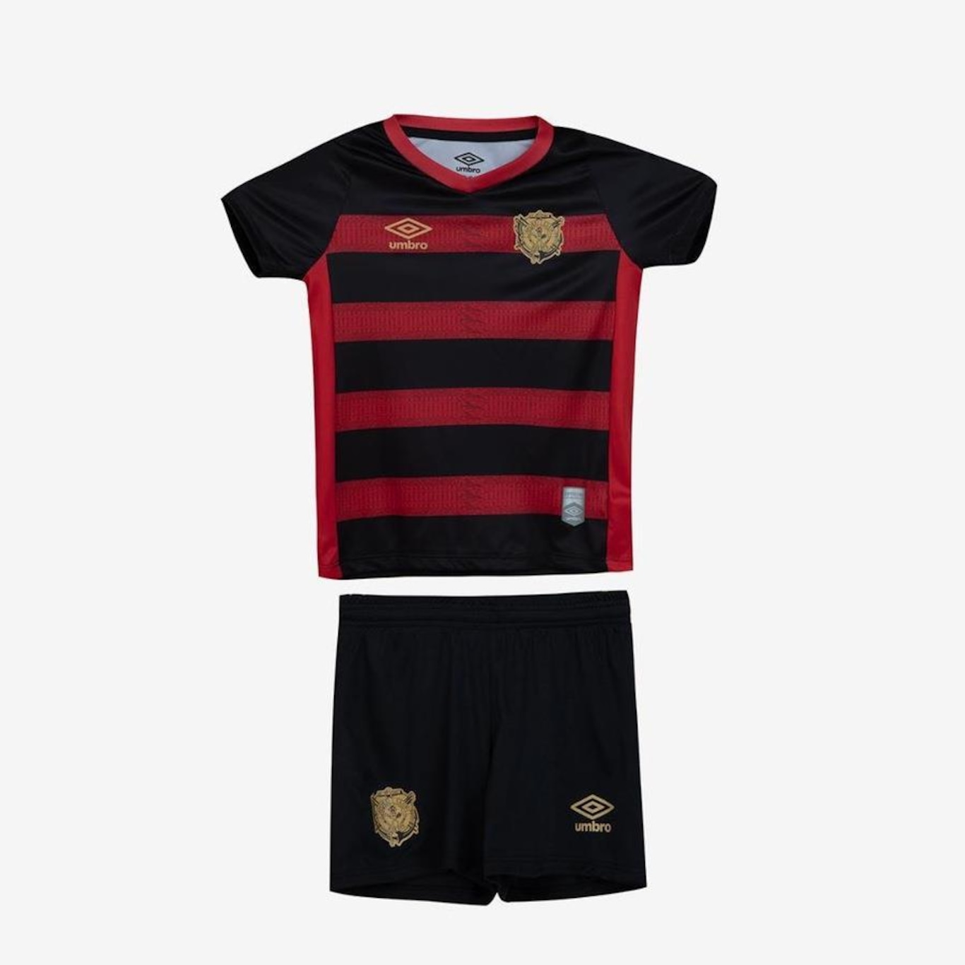 Kit Uniforme de Futebol do Sport Oficial 1 2024 Clube Umbro - Infantil - Foto 1