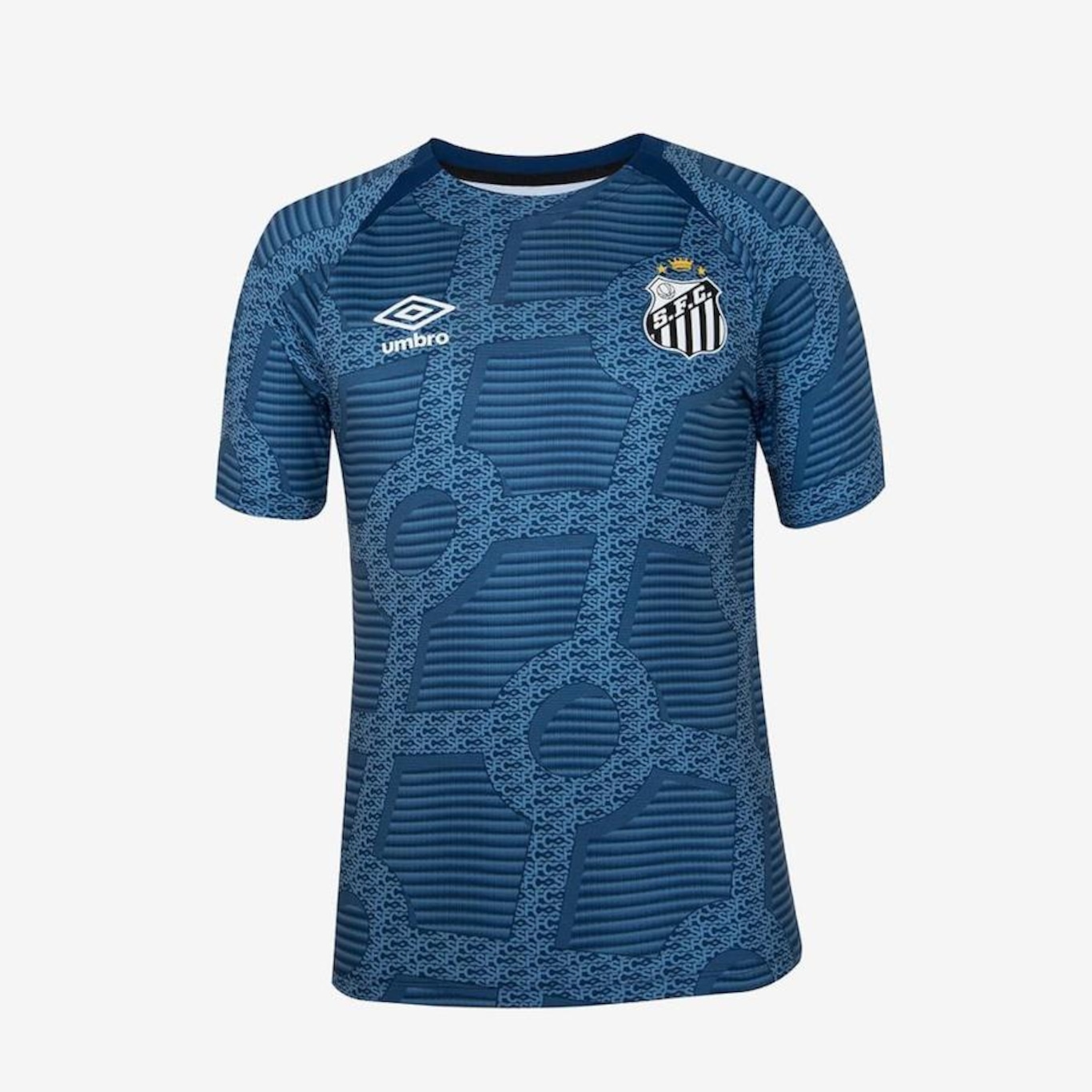 Camisa do Santos Aquecimento 2024 Umbro Masculina - Masculina - Foto 1