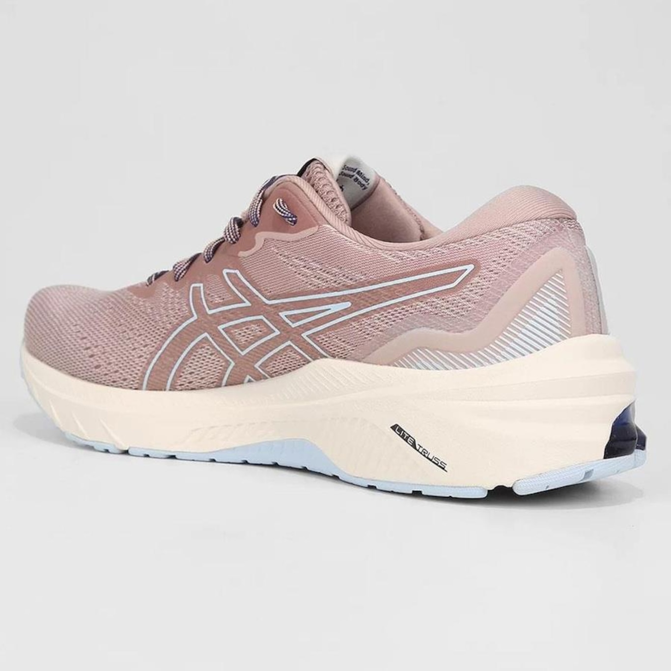 Tênis Asics Gt 1000 11 Rosa+Azul Feminino - Foto 2