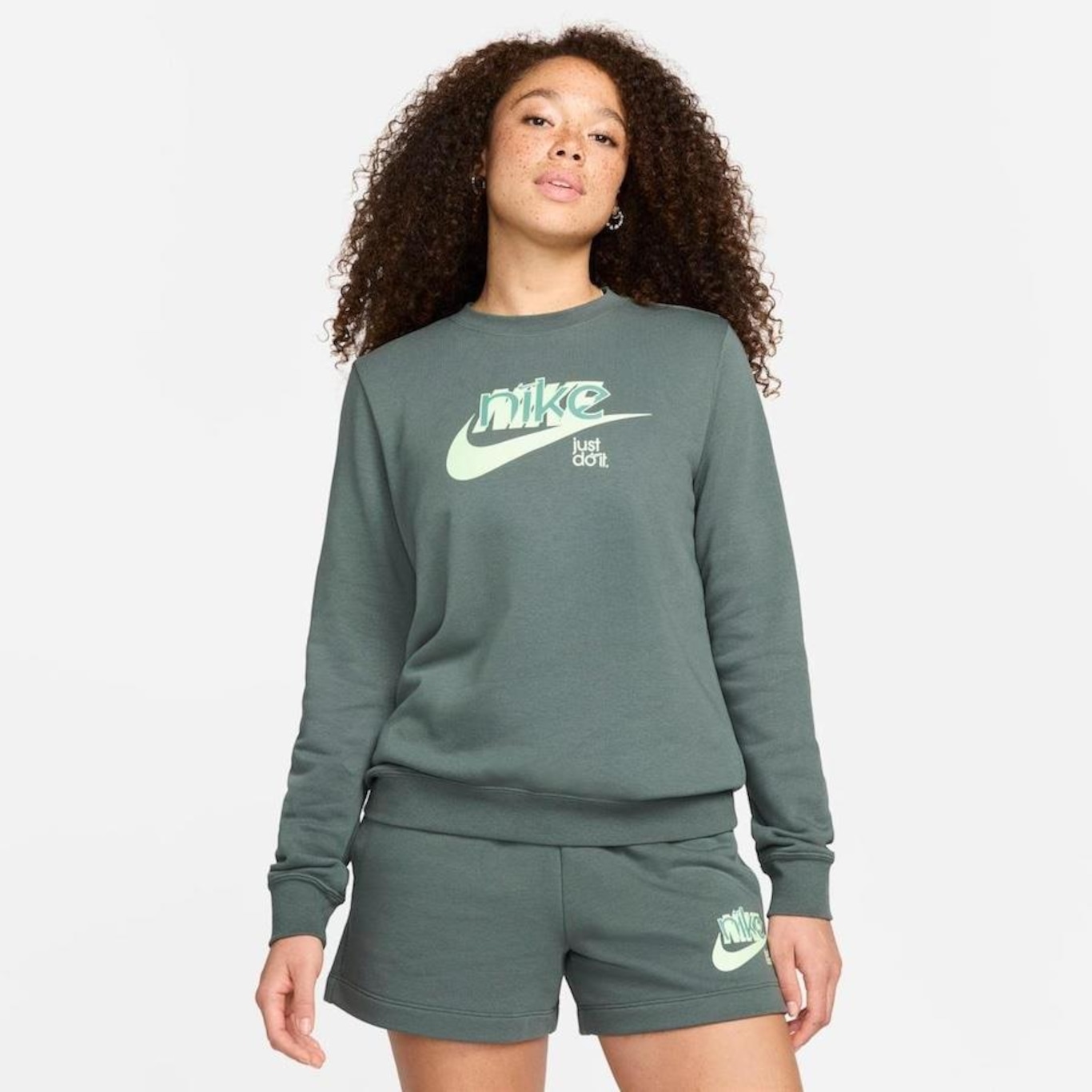 Blusão Nike Sportswear Club Fleece - Feminino - Foto 1