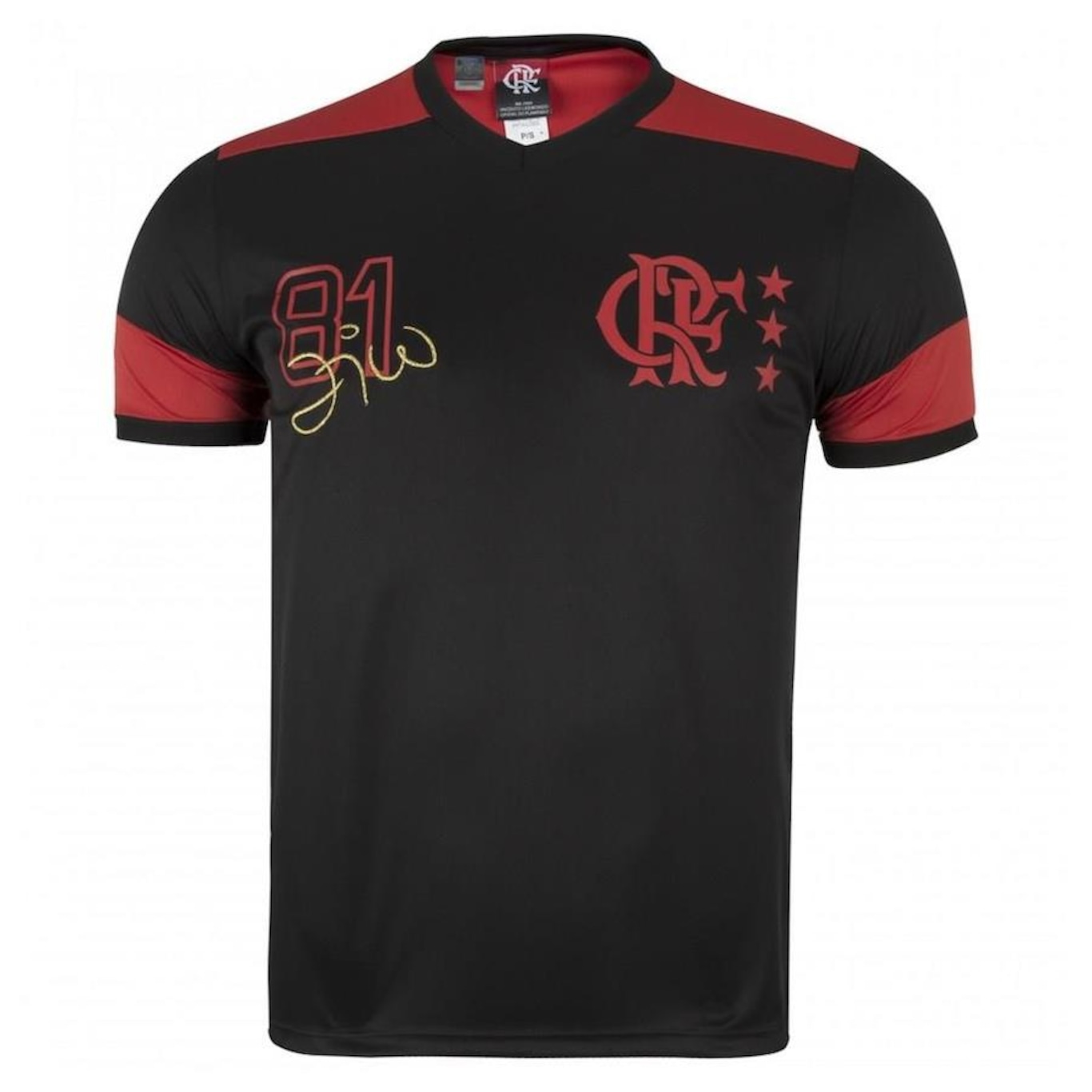 Camiseta do Flamengo Braziline Zico Retrô - Infantil - Foto 1