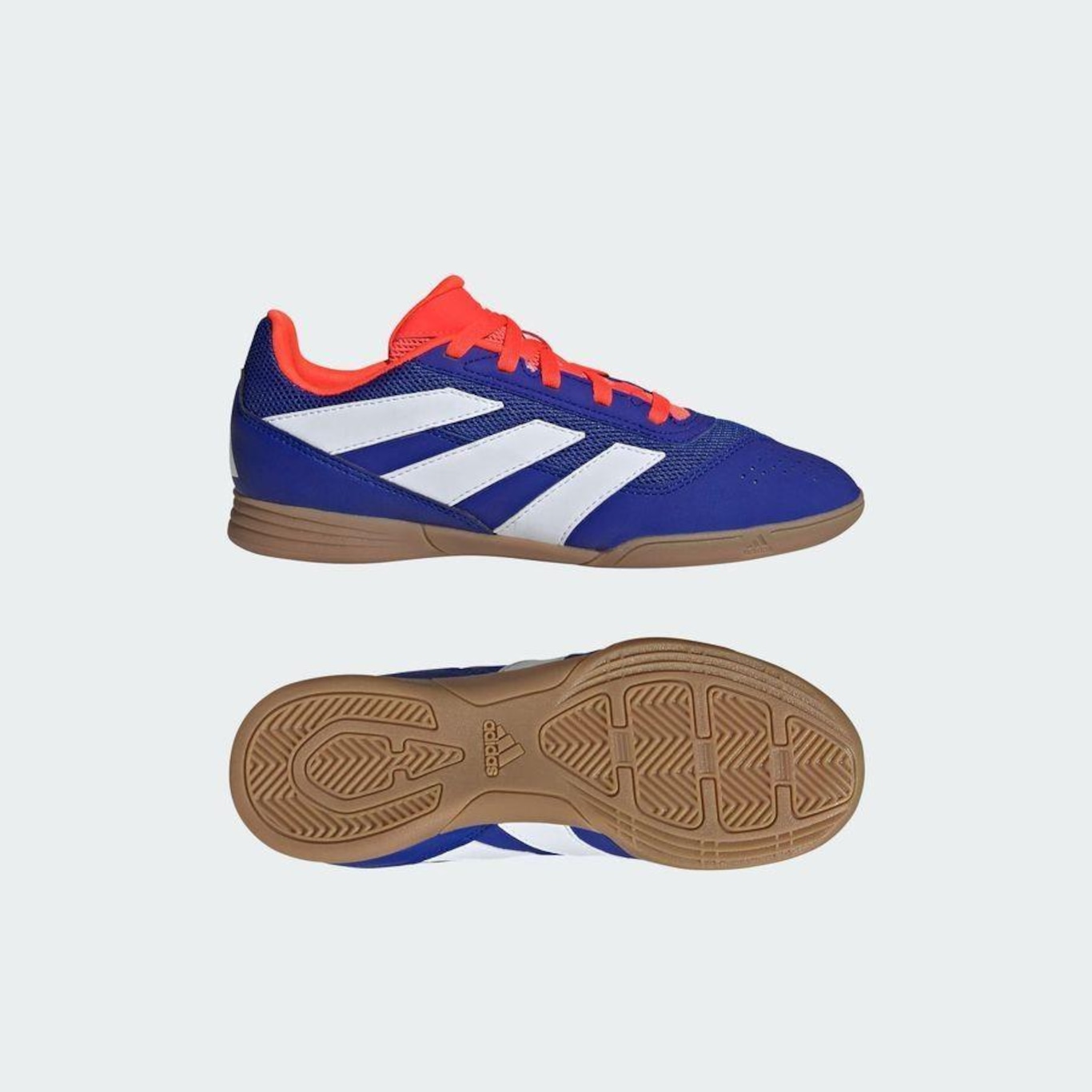 Chuteira Futsal adidas Predator 24 Club Júnior - Foto 4