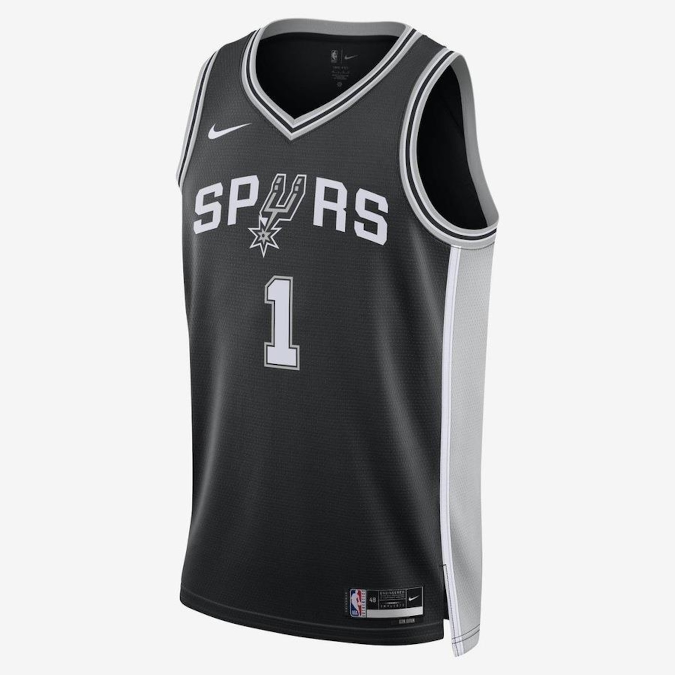 Camiseta Regata Nike San Antonio Spurs Icon Edition 2024/25 - Masculina - Foto 1