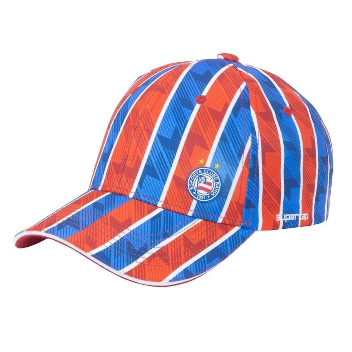 Boné Aba Curva do Bahia Supercap Tricolor Oficial - Snapback - Adulto - Foto 1