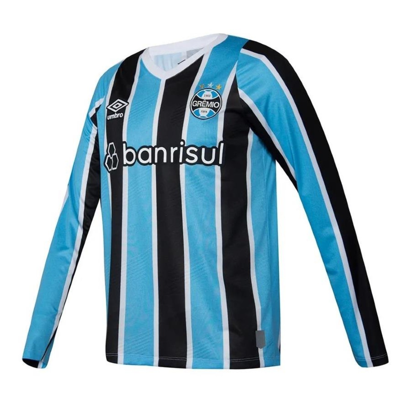 Camisa Grêmio Umbro Uniforme 1 Torcedor 2024 Manga Longa - Masculino - Foto 2