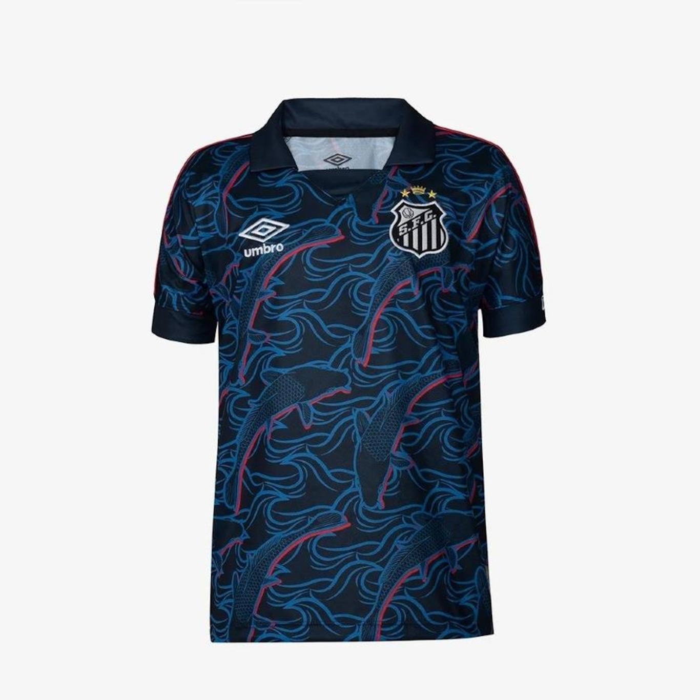 Camisa Santos 2023/2024 Uniforme 3 Torcedor sem Patrocínio Umbro - Infantil - Foto 1