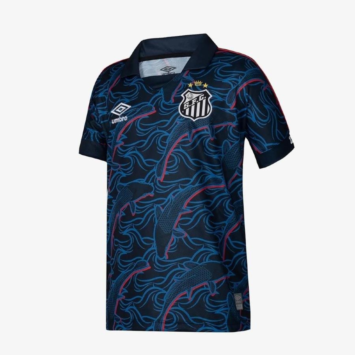 Camisa Santos 2023/2024 Uniforme 3 Torcedor sem Patrocínio Umbro - Infantil - Foto 2