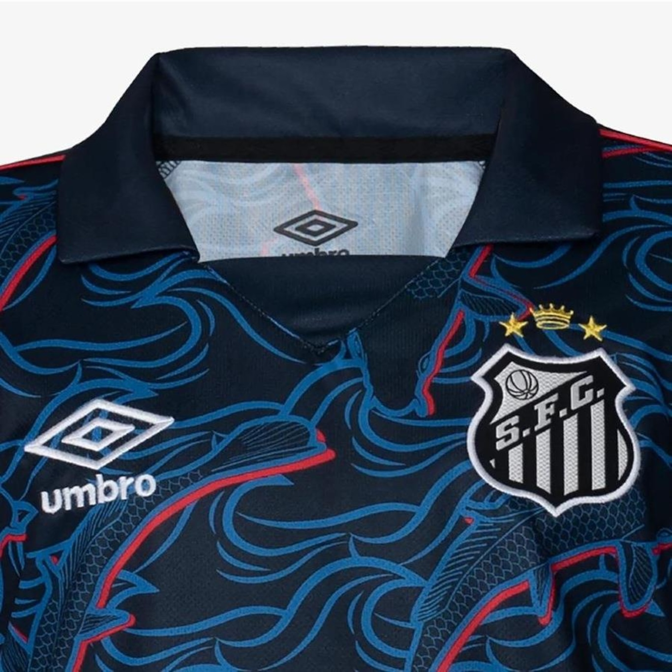 Camisa Santos 2023/2024 Uniforme 3 Torcedor sem Patrocínio Umbro - Infantil - Foto 3