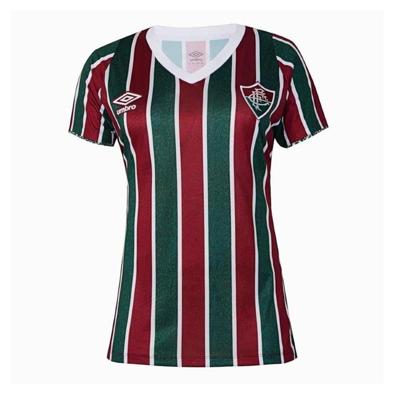 Camisa Fluminense Umbro 2024 Baby Look Uniforme 1 Torcedora - Feminina - Foto 1