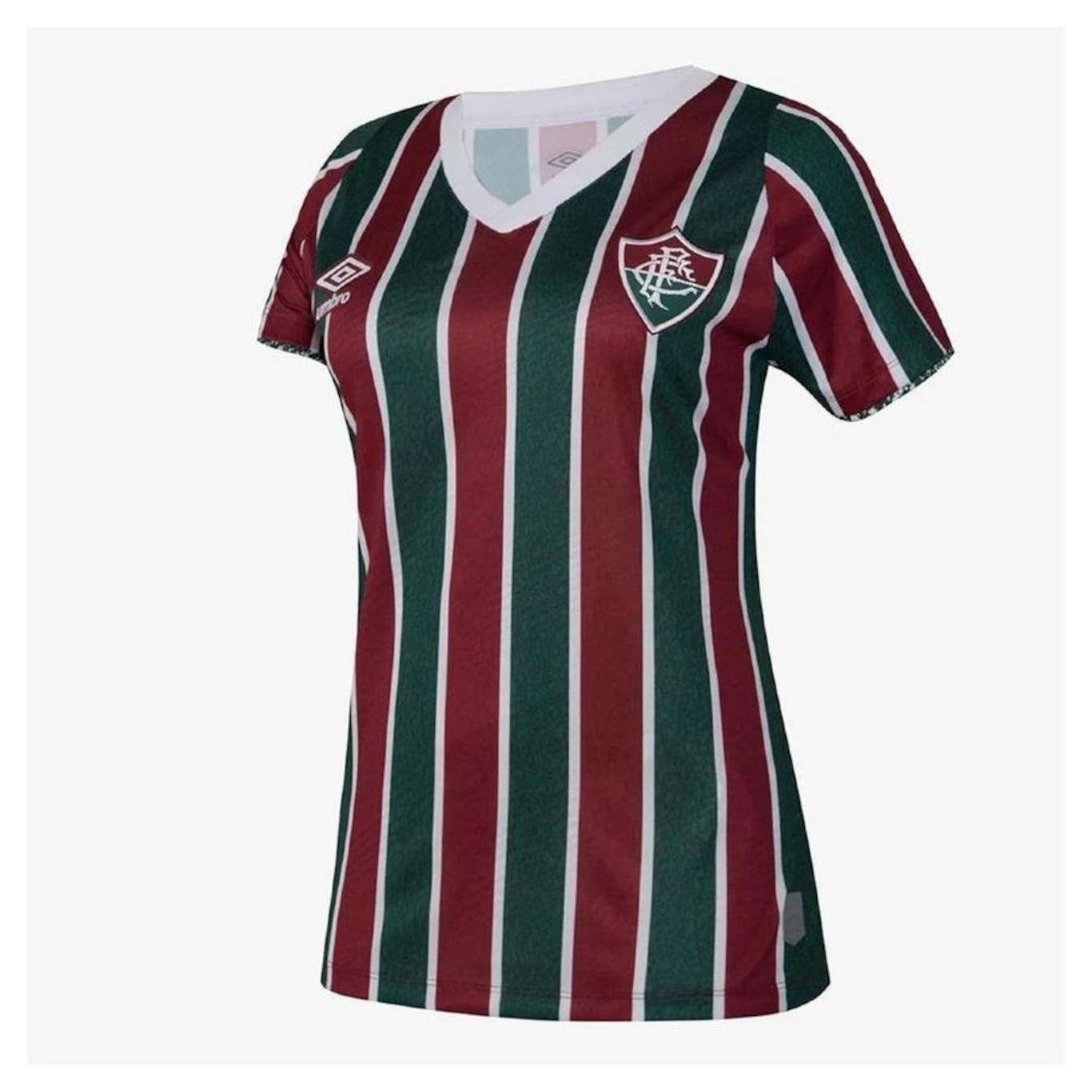 Camisa Fluminense Umbro 2024 Baby Look Uniforme 1 Torcedora - Feminina - Foto 2