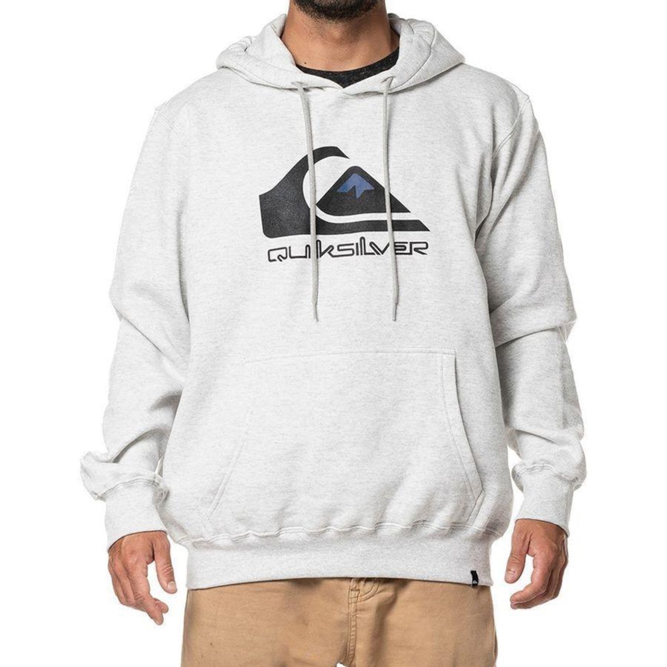 Blusão de Moletom Quiksilver Fech Full Logo - Masculino - Foto 1