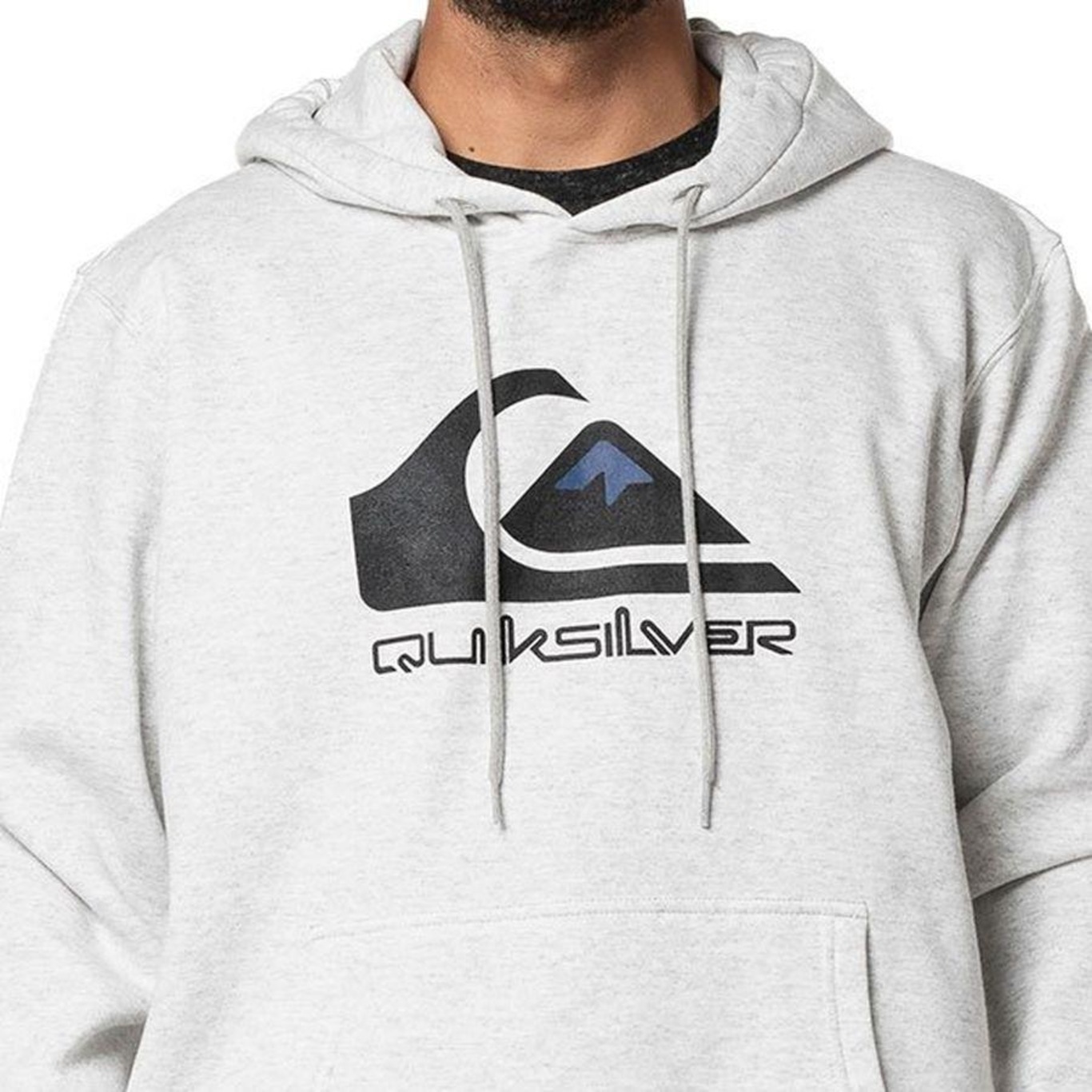 Blusão de Moletom Quiksilver Fech Full Logo - Masculino - Foto 4