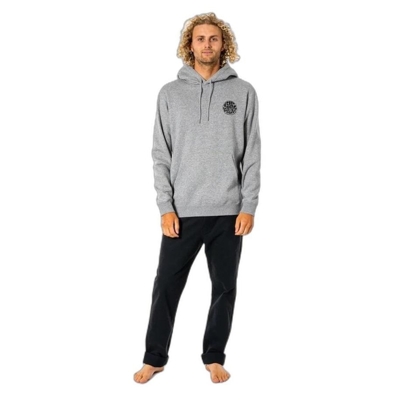 Blusão de Moletom Rip Curl Wetsuit Icon Hood Brazil Masculino - Foto 4