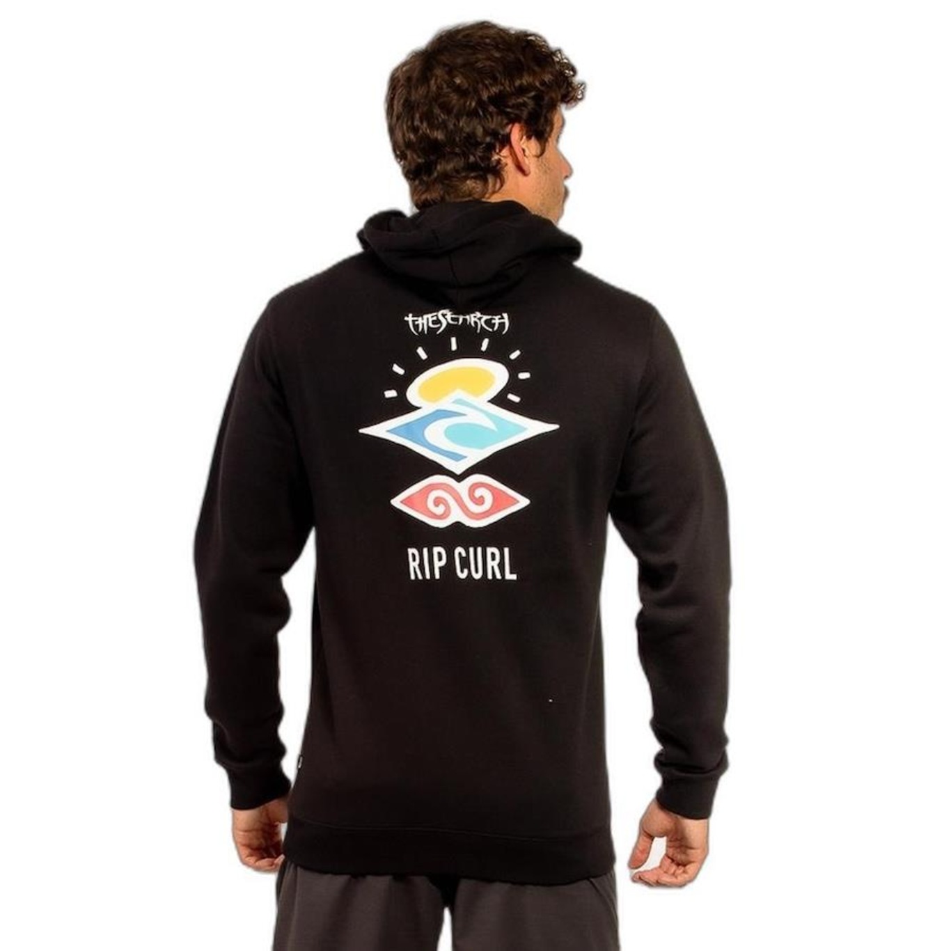 Blusão de Moletom Rip Curl Search Icon Hood Masculino - Foto 3