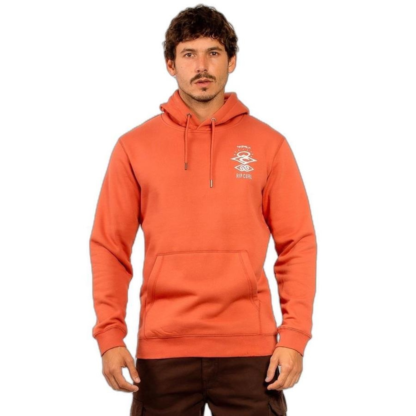 Blusão de Moletom Rip Curl Search Icon Hood Masculino - Foto 1