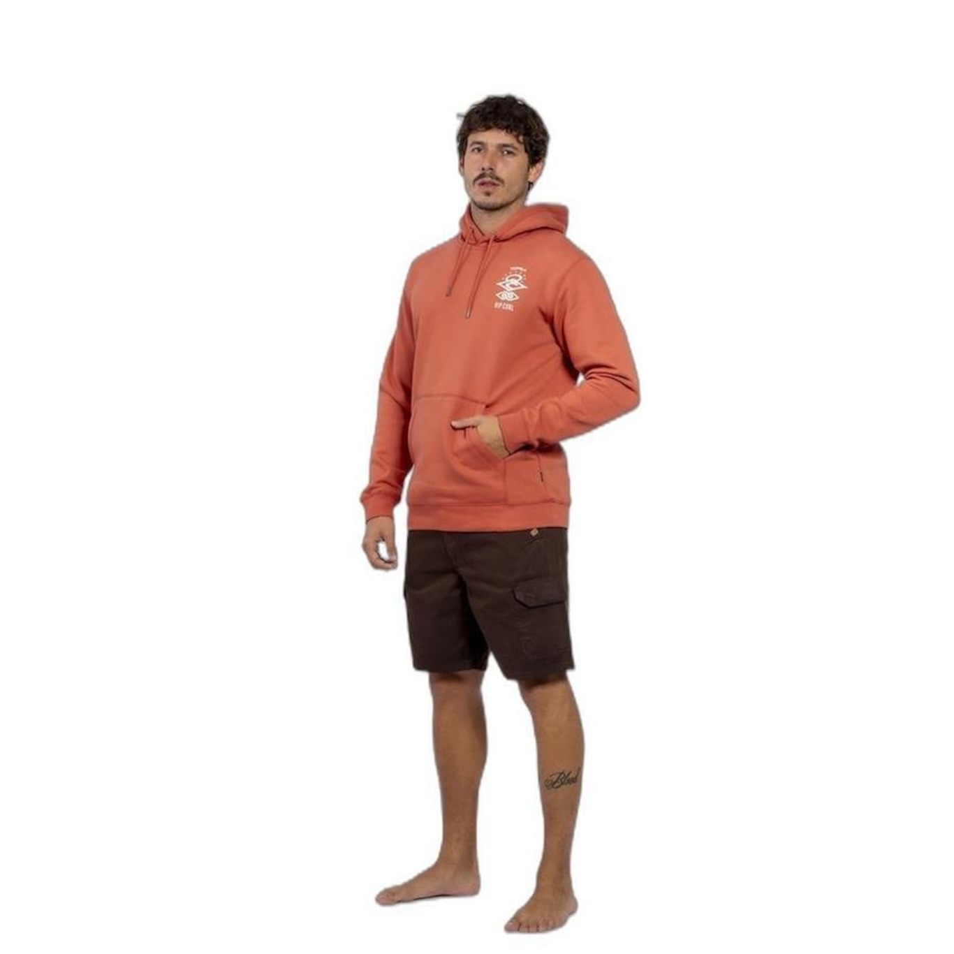 Blusão de Moletom Rip Curl Search Icon Hood Masculino - Foto 4