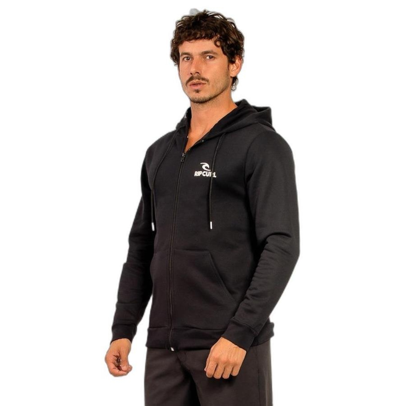 Blusão de Moletom Rip Curl Brand Stack - Masculino - Foto 2