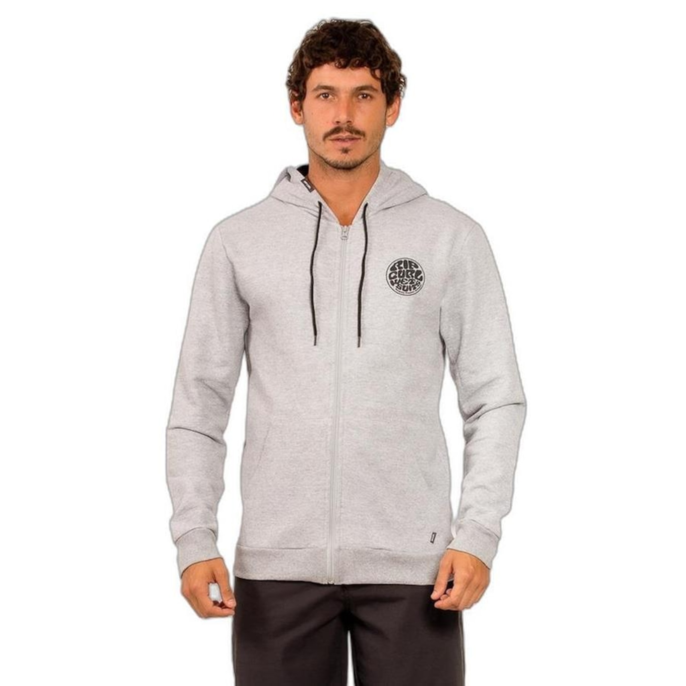 Blusão de Moletom Rip Curl Round Logo Masculino - Foto 1