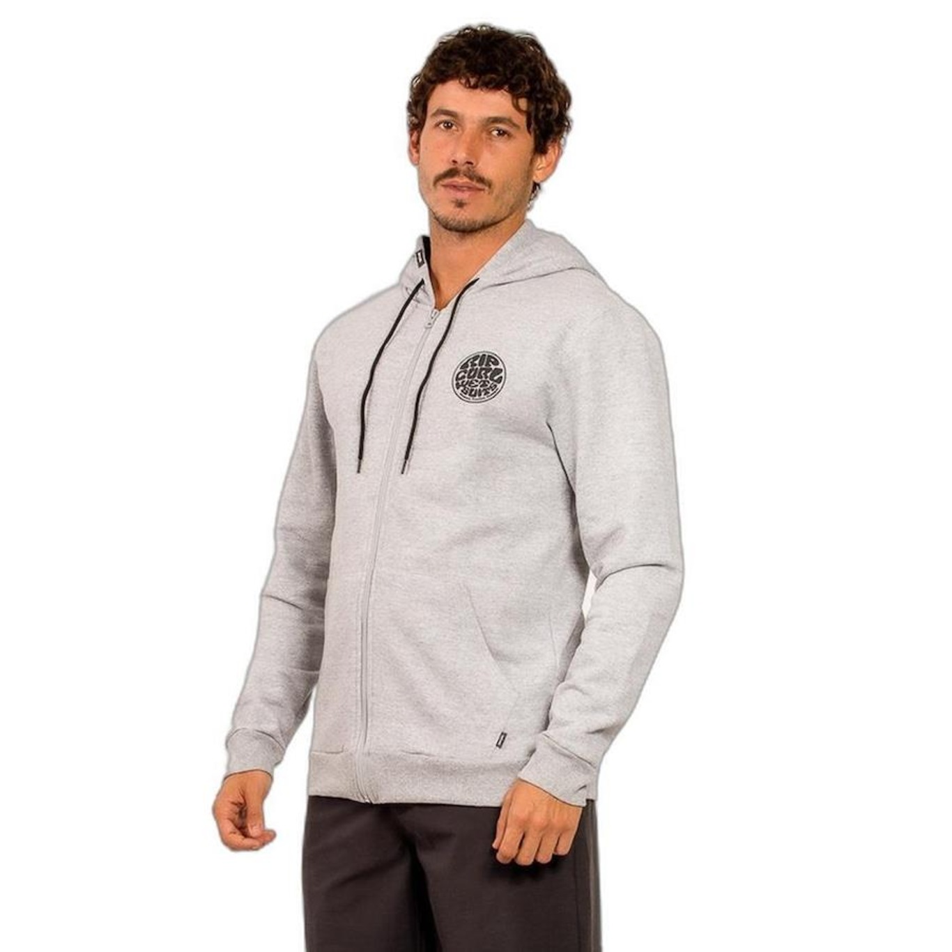 Blusão de Moletom Rip Curl Round Logo Masculino - Foto 2