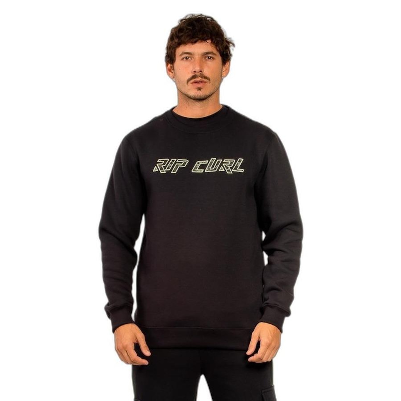 Blusão de Moletom Rip Curl Gm10 Crew Masculino - Foto 1