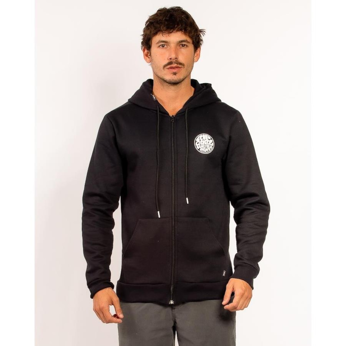 Blusão de Moletom com Capuz Rip Curl Round Logo - Masculino - Foto 1