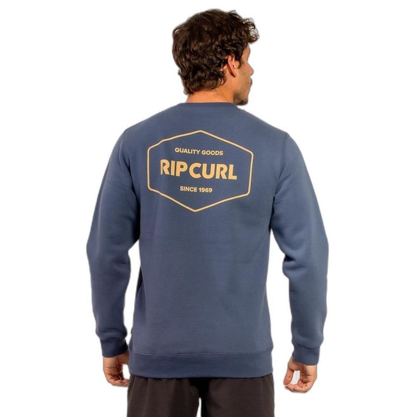 Blusão de Moletom Rip Curl Classic Surf Stapler Crew - Masculino - Foto 3