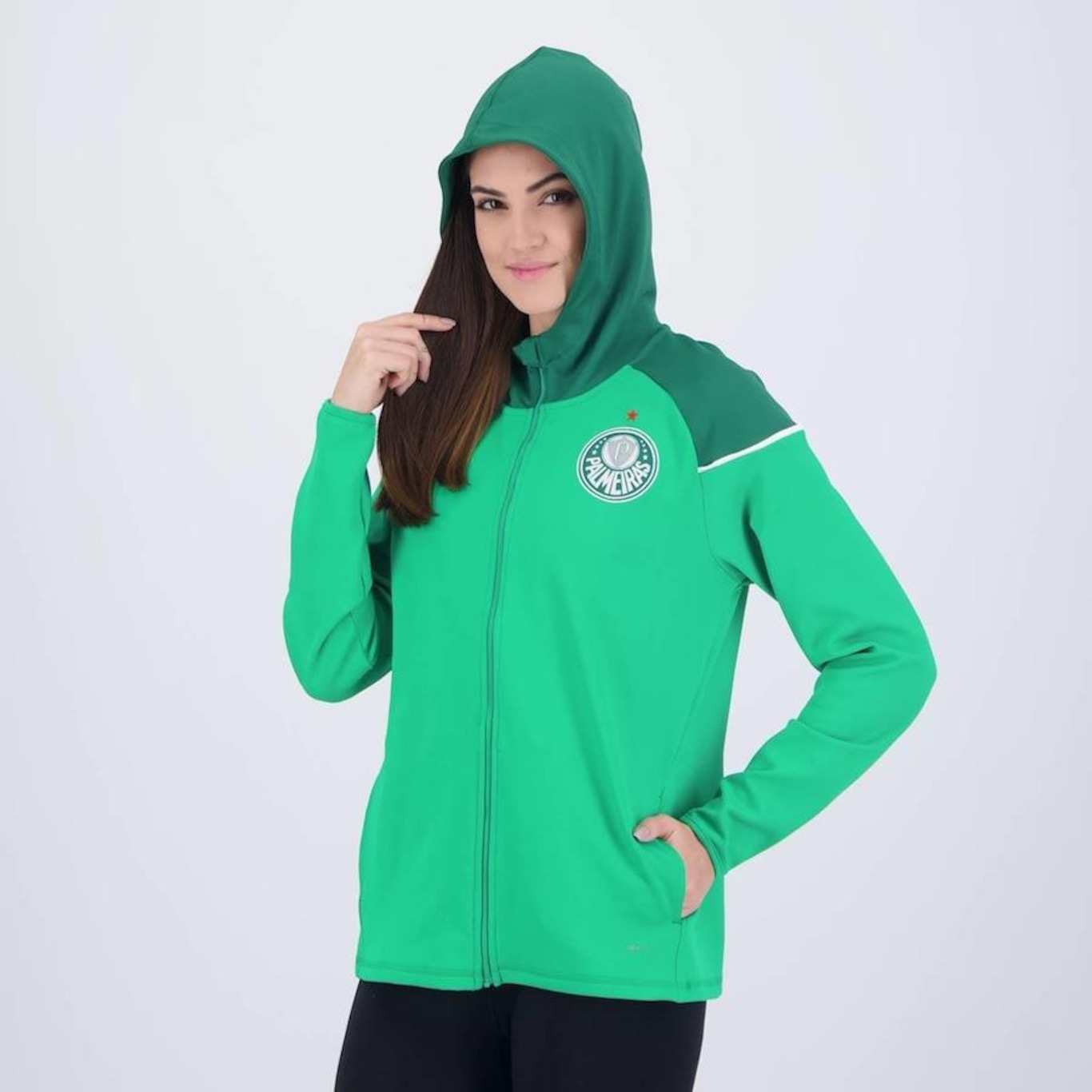 Jaqueta Puma Palmeiras Casuals Feminina Verde - Foto 2