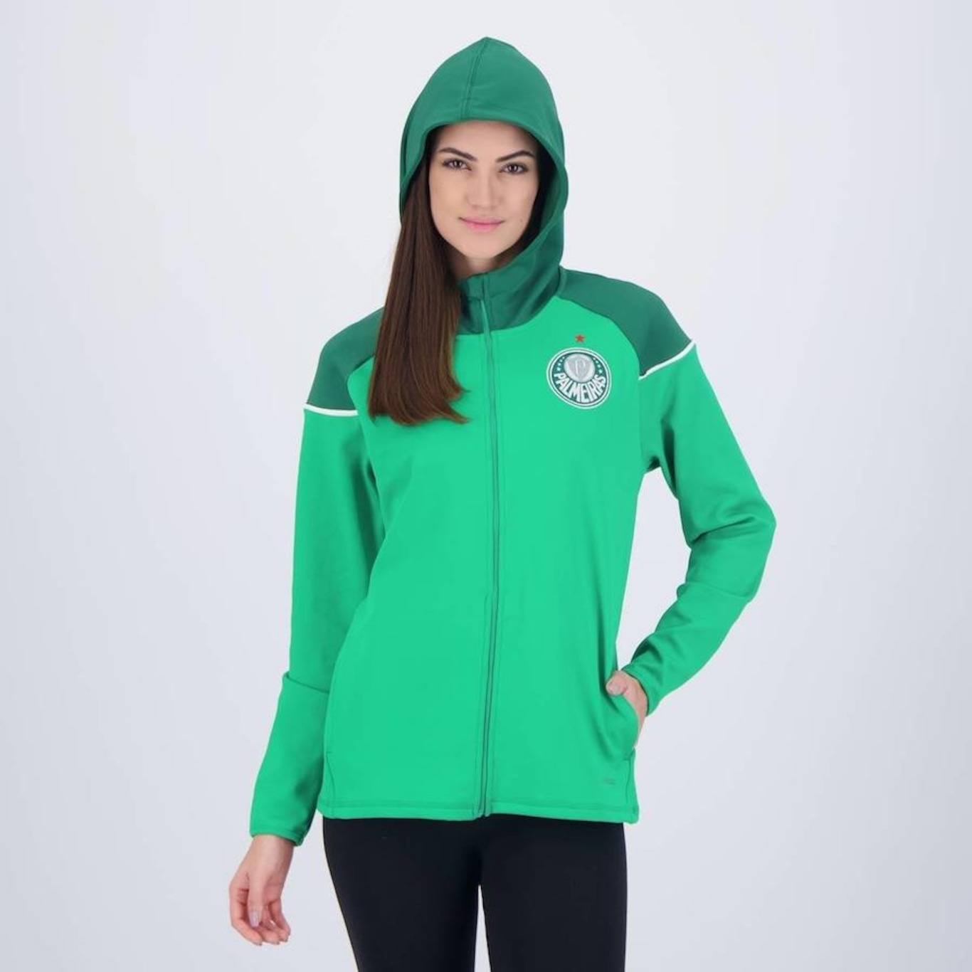 Jaqueta Puma Palmeiras Casuals Feminina Verde - Foto 3