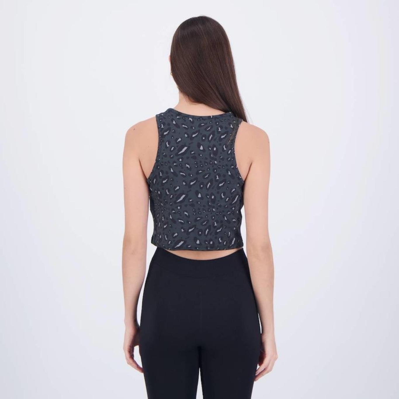 Blusa Cropped adidas Essentials Animal Print - Feminina - Foto 4