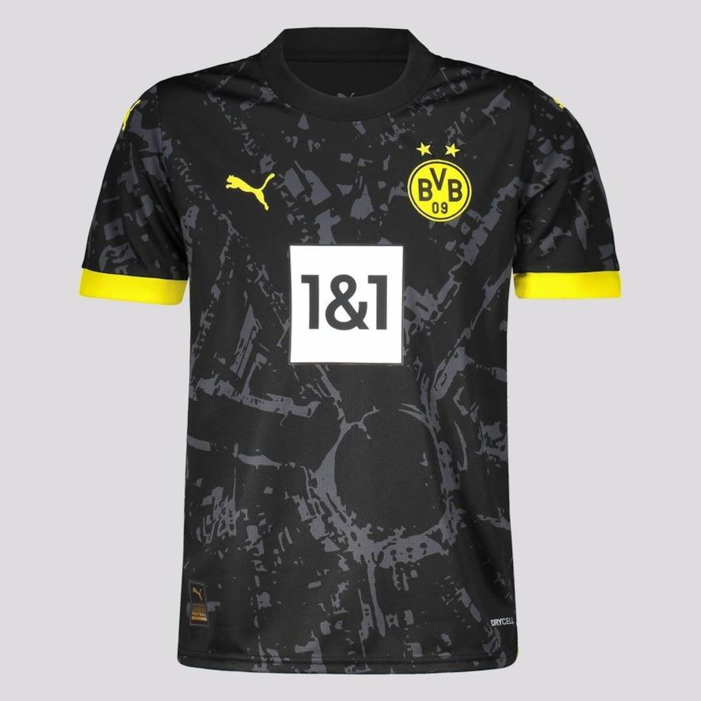 Camisa Borussia Dortmund Away 23/24 Puma - Infantil - Foto 1