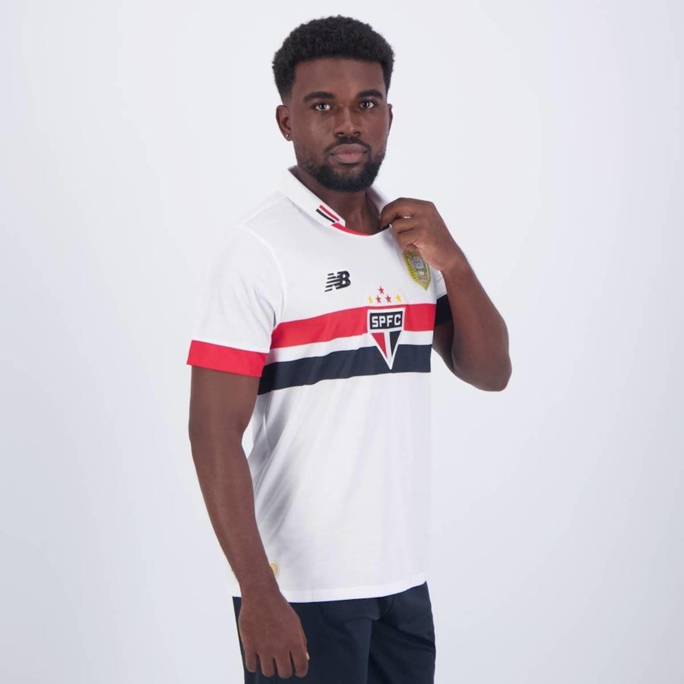 Camisa do São Paulo I 2024 New Balance Patch Campeão Copa do Brasil 2023 - Masculina - Foto 2