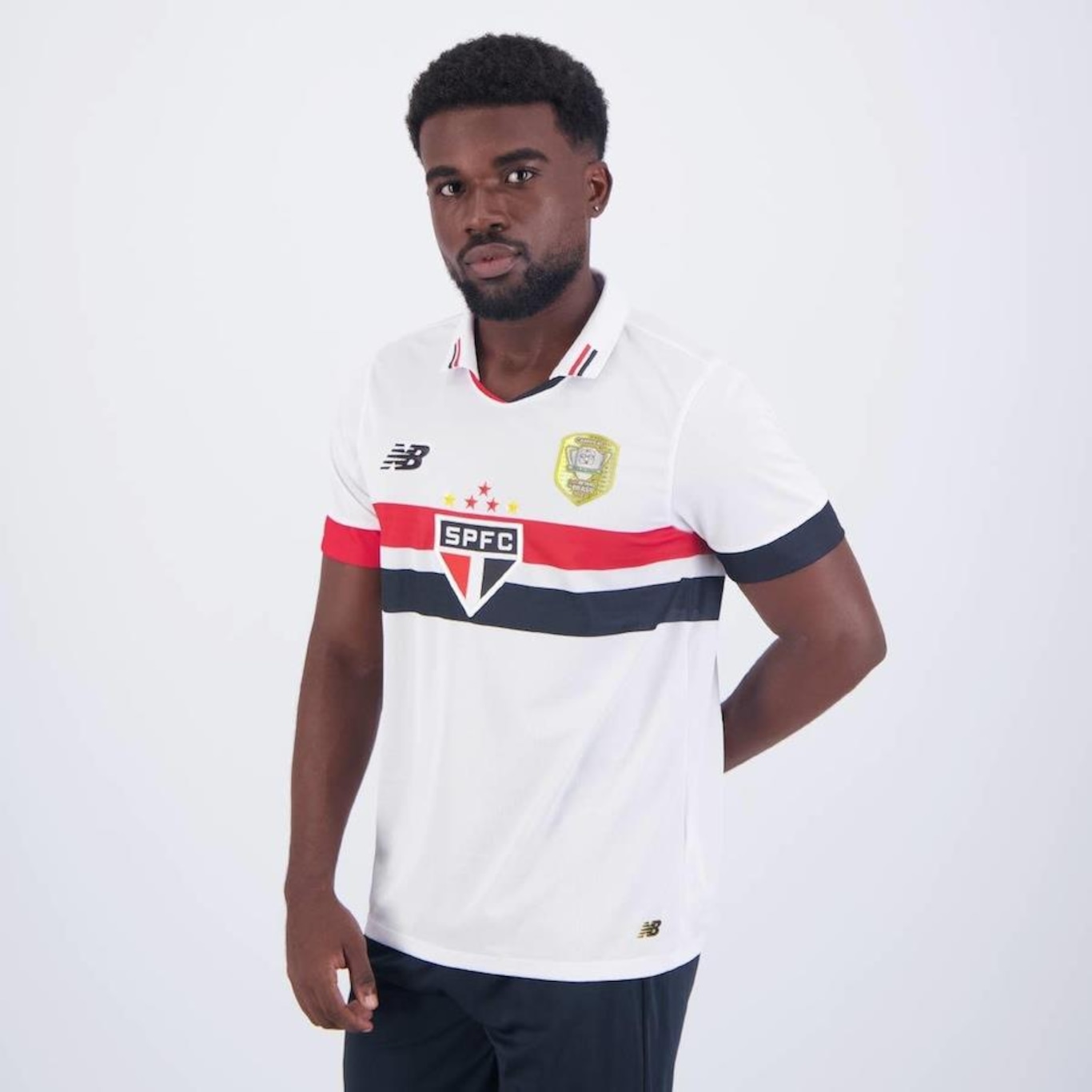 Camisa do São Paulo I 2024 New Balance Patch Campeão Copa do Brasil 2023 - Masculina - Foto 3