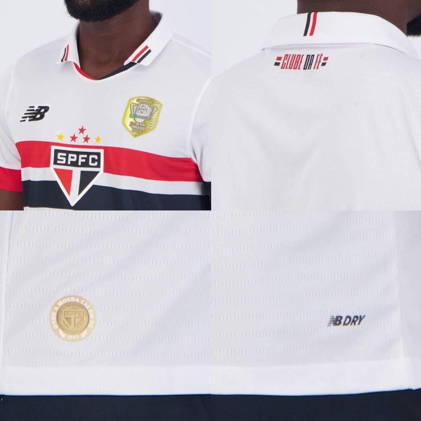 Camisa do São Paulo I 2024 New Balance Patch Campeão Copa do Brasil 2023 - Masculina - Foto 5