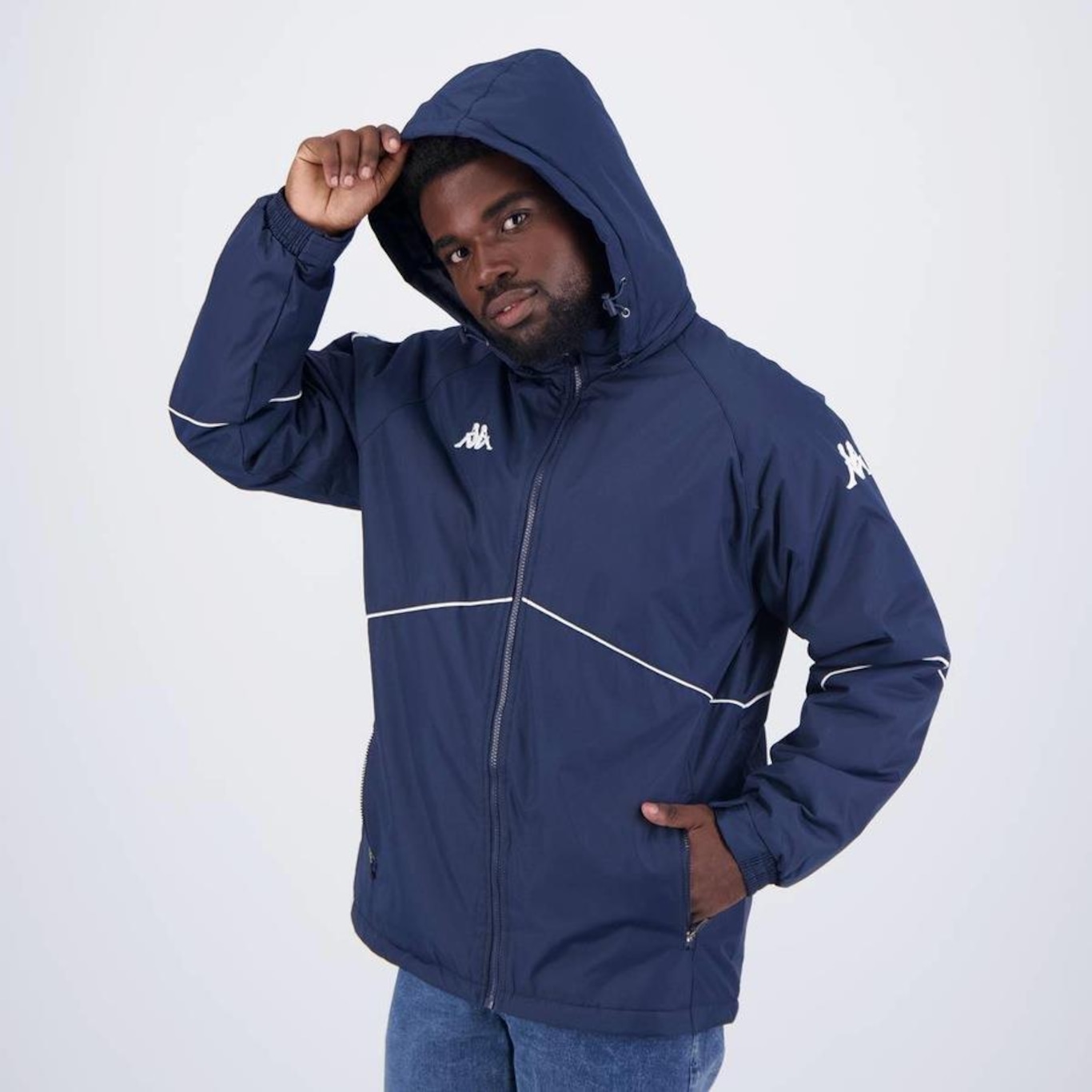 Jaqueta Parka Kappa Dobby - Masculina - Foto 4