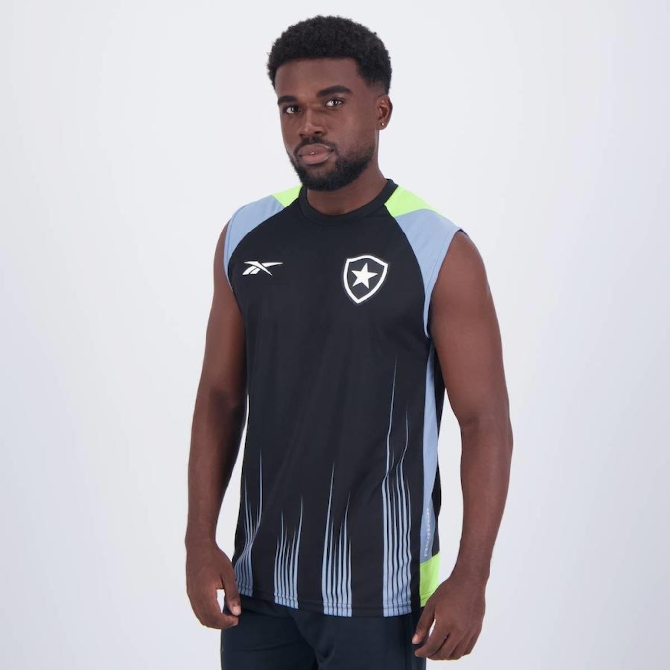 Camiseta Regata do Botafogo Treino Atleta 2024 Reebok - Masculina - Foto 3